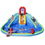 Gonfiabile per Bambini Acquatico Castello con Scivolo e Spruzzi Acqua