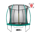 Tappeto Elastico Diametro 183 cm Bambini Rete Sicurezza Trampolino da Giardino