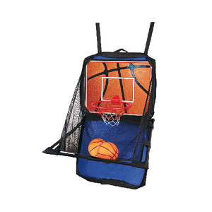 Set Valigetta Canestro Mini Basket Fissaggio su Porta Pompa Aria Palla Portatile