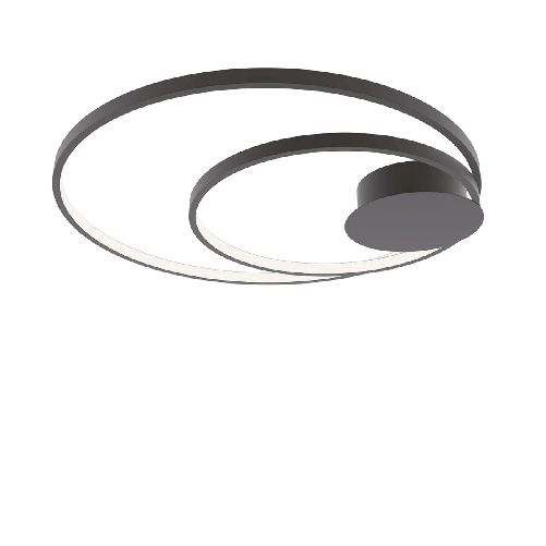 Lampada Nera Moderna a Soffitto da Interno Intec Plafoniera a LED CCT -  PagineGialle Shop