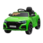 Macchina Elettrica Bambini Audi Q8 RS a Batteria Verde Telecomando