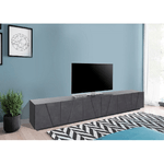 Mobile Moderno 240 Basso Porta TV Ardesia Soggiorno Anta Battente Credenza