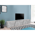 Mobile Moderno Cemento 240 Basso Porta TV Soggiorno Anta Battente Credenza