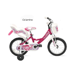 Bicicletta da Bambina Ruota 14 Pollici a Rotelle Pedali Bici Mountain Bike Bimba