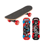 Tavola da Skateboard Nero 43 cm Max 20 kg Bambino in Legno Skate Completo Ruote