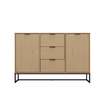 Credenza con Ante e Cassetti Madia in Legno Quercia Mobile da Ingresso