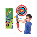 Set Arciere Kid Bambini Arco in Plastica 3 Frecce Ventosa Bersaglio da Appendere