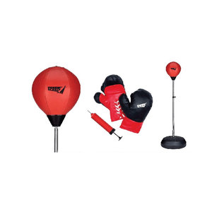 Sport One Punching Ball Pro Zavorra Altezza Regolabile + Guantoni e Pompa Gonfiaggio Boxe