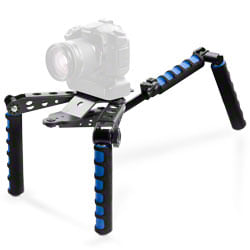 Walimex-17598-treppiede-Fotocamere-digitali-film-3-gamba-gambe-Nero-Blu