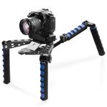 Walimex-17598-treppiede-Fotocamere-digitali-film-3-gamba-gambe-Nero-Blu