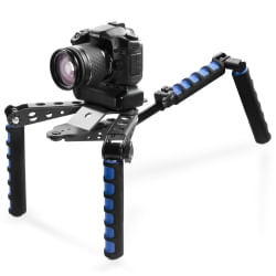 Walimex-17598-treppiede-Fotocamere-digitali-film-3-gamba-gambe-Nero-Blu