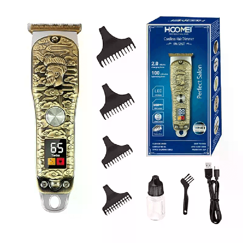 Taglia capelli professionale regola barba rasoio oro elettrico retro display