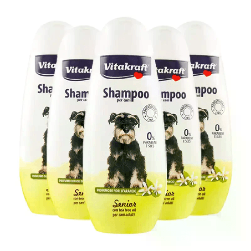 Vitakraft Pet Shampoo per cani senior con tea tree oil 6 flaconi da 250 ML