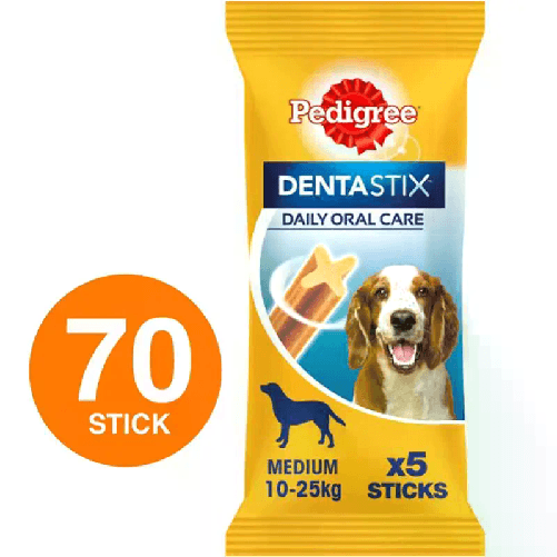 Pedigree Dentastix Medium per l'igiene orale del cane 14 confezioni da 5 Stick