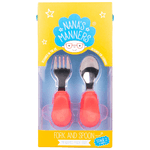 Posate Ergonomiche Bambino 12+ mesi Corallo