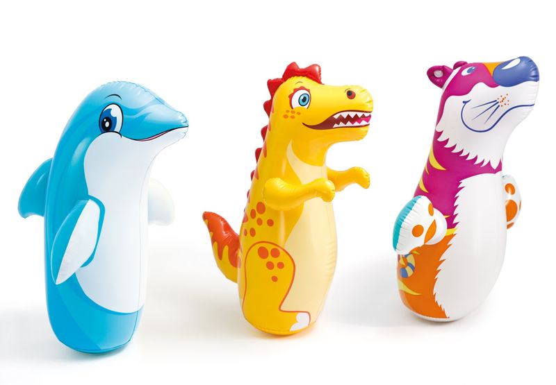 Sempreinpiedi-Personaggio-Gonfiabile-3D-Bambini-INTEX-Gioco-da-Spiaggia-animali