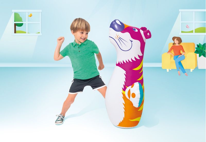 Sempreinpiedi-Personaggio-Gonfiabile-3D-Bambini-INTEX-Gioco-da-Spiaggia-animali
