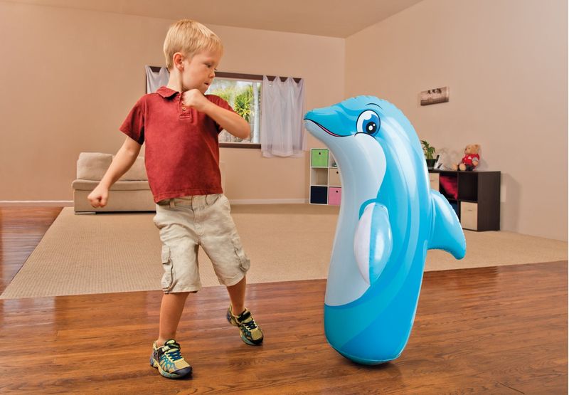 Sempreinpiedi-Personaggio-Gonfiabile-3D-Bambini-INTEX-Gioco-da-Spiaggia-animali