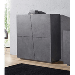 Credenza da Ingresso Ardesia Madia 120 cm Laccato Mobile con 4 Ante