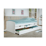 Prontoletto Divano Letto 2 Letti Singoli 90x200 Bianco con Cassetti Estraibile