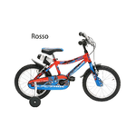 Bicicletta 12 Pollici da Bambino Rossa Rotelle Pedali Bici Mountain Bike Bimbi