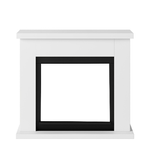 Cornice Decorativa Tagu Frode Finto Caminetto Bianco in Legno da Incasso