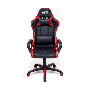 Poltrona Gaming Ergonomica con Braccioli e Ruote Girevoli Rossa Sedia Scrivania