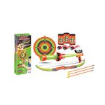 Set Arciere Arco Cerbottana 3 Barattoli Bambini 3 Frecce 5 Freccette + Bersaglio