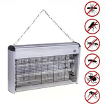 Zanzariera Elettrica 30W Anti Zanzar Mosche 2 Lampade UV Elettroinsetticida Slim