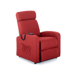 Poltrona Alzapersona Rossa Elettrica Tessuto Reclinabile per Anziani Relax sofa