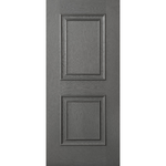 Pannello per Portoncino Blindato da Esterno Grigio 90x210 due Bugne Vetroresina