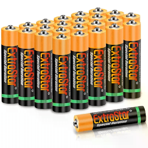72 Batterie batteria AA Stilo 1,5V Pile pila cariche lunga durata Extrastar R6
