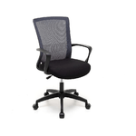 Sedia da Scrivania Seduta Ufficio Grigio con Braccioli Ergonomica con Ruote