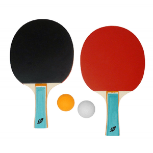 Set Ping Pong 2 Racchette 2 Palline Custodia Inclusa Tennis da Tavola