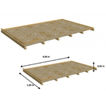 Pavimento in Legno 4x5 Pannelli OSB 12 mm per Casetta Rimessa Attrezzi