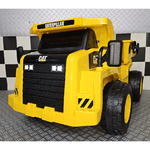 Macchina Elettrica per Bambini Camioncino Giallo CAT con Telecomando