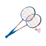 Set 2 Racchette Badminton con Pallina Volano EVA Tennis da Spieggia Racchettoni