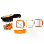 Tagliatutto 5 in 1 Nicer Dicer Quick flessibile lame cucina acciaio agrumi casa