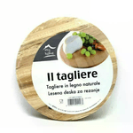 Tagliere tondo in legno naturale cucina portata verdure carne servire aperitivo