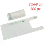 500 buste sacchetti shopper biodegradabili compostabili umido riciclaggio cucina