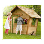 Casetta Legno Bambini Alice Gioco Esterno per Giardino con Finestre