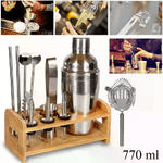 Set 12pz shaker per cocktail kit completo bartender barista mixer 550 ML drink