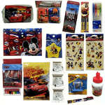 Kit scuola Bambino set accessori Cars Topolino Disney bambini asilo 23 pezzi