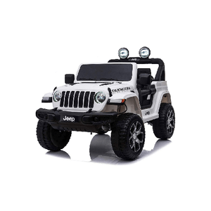 Jeep Rubicon Bianco Macchina Elettrica a Batteria 12 V Telecomando