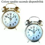 Orologio sveglia doppia Campana elegante camera arredo al quarzo TS030