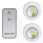 2 Faretti COB Luce notturna lampadina controllo remoto con Telecomando armadio