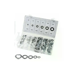 kit 900 pz Guarnizioni rinforzo metalliche 6 misure assortimento rondelle piatte