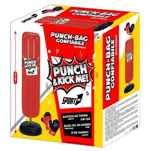 Sport One Punch Bag 150 cm Altezza + Guantoni Zavorrabile Sabbia Guanti Kick Boxe Bambini