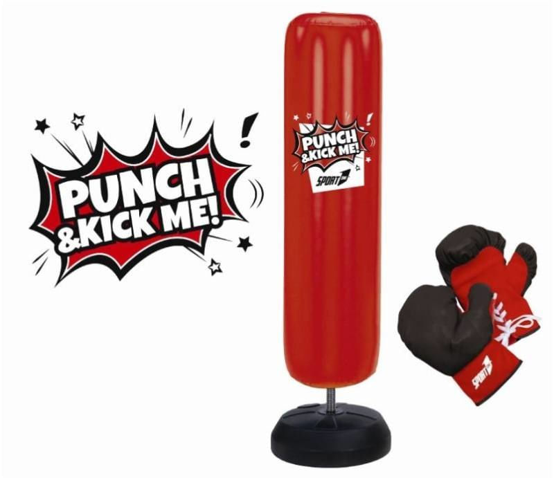 Punch-Bag-150-cm-Altezza---Guantoni-Zavorrabile-Sabbia-Guanti-Kick-Boxe-Bambini