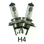 Coppia lampade lampadine Alogene auto H4 12V 60 55W fari HID macchina ricambio